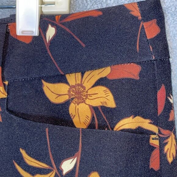 Eloquii Pants Womens 18 Black Floral Boho Office Chic Fall Workwear Indie Artsy - Picture 8 of 10